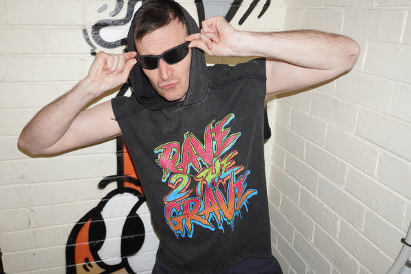 Rave 2 the Grave Sleeveless Hoodie